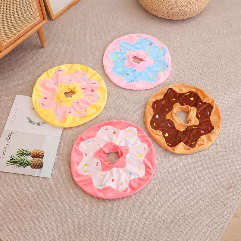 38/58cm Cushion Head Pillow Empty Donut Plush Pillow Like Real Fantastic Ring Shaped Food Plush Soft Creative Seat