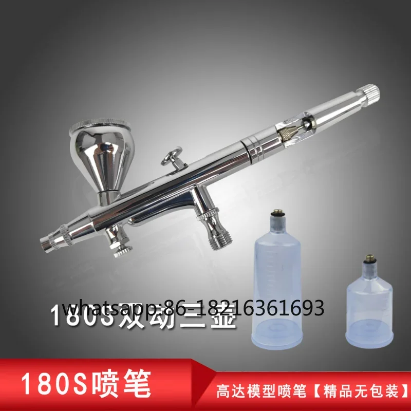 

180-распылительная ручка 180S двойного действия, высокая цветная прецизионная насадка, художественная струйная живопись, кожаная модель для макияжа