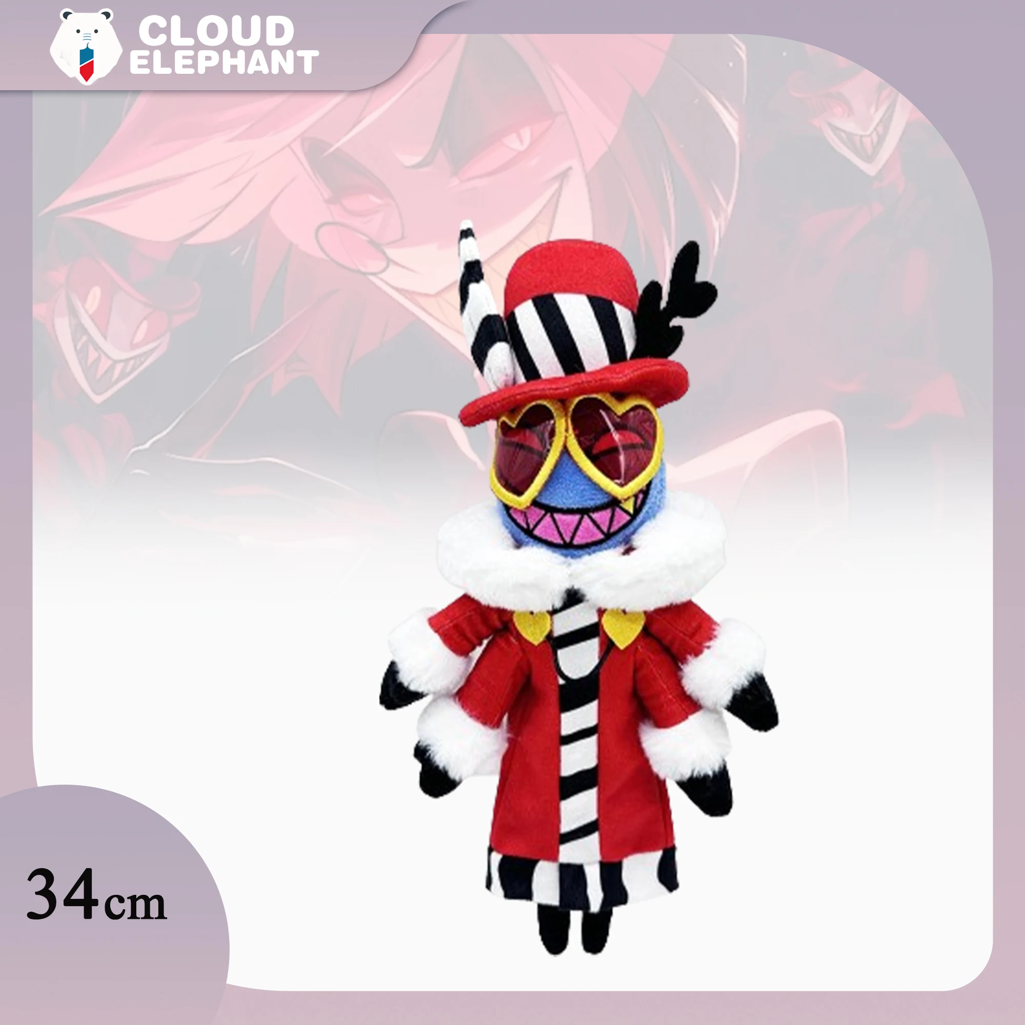 Hazbin Hotel Peripheral NEW Alastor Plush Dolls Cartoon Valentino Plush Toy Cute Soft Stuffed Pillow Home Decoration Kids Gifts