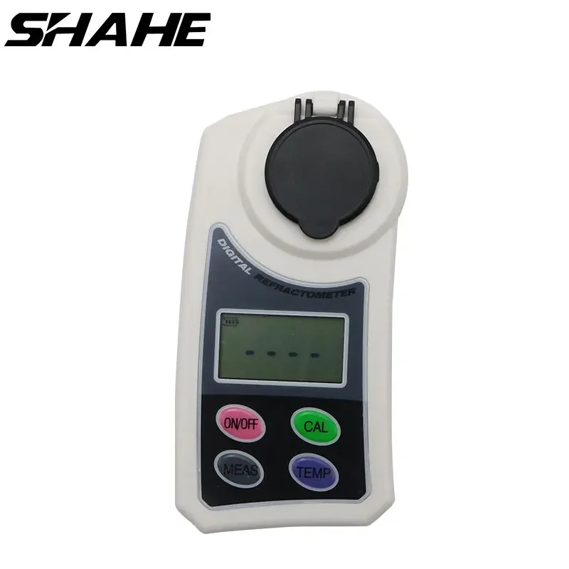 

Shahe Digital Refractometer 0-55% Brix LCD Display Use For Measure The Sugar Content In Water Samples, Food, Fruits, And Crops