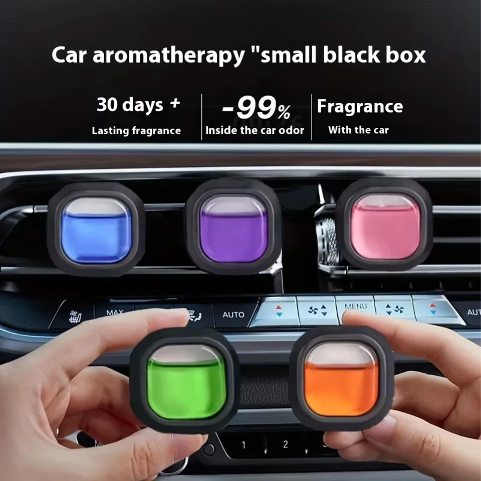 30Day LongLasting Car Air Freshener Vent Clip Essential Oil Scented Odor Eliminator NonToxic Fragrance 014oz Each Auto Perfume F