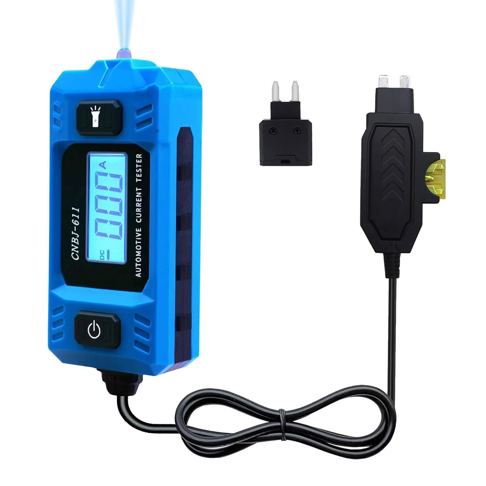 High-Precision Current Tester with LED Display Front Light 20A 48V Car Relay Blade Checker for Various Vehicles