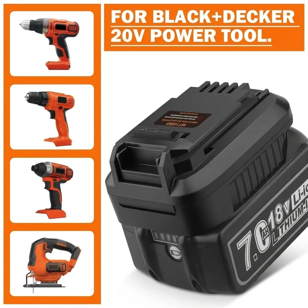 Converter for Makita to for Black&Decker 20V Cordless Tool for Makita 18V Li-ion Battery Convert to for Black&Decker 20V Drill