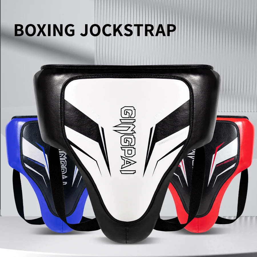 Pro Adult Male Jockstrap Sparring Crotch Guard Protector Taekwondo MMA Groin Protector Kick Boxing Protection Safety Cup Gear