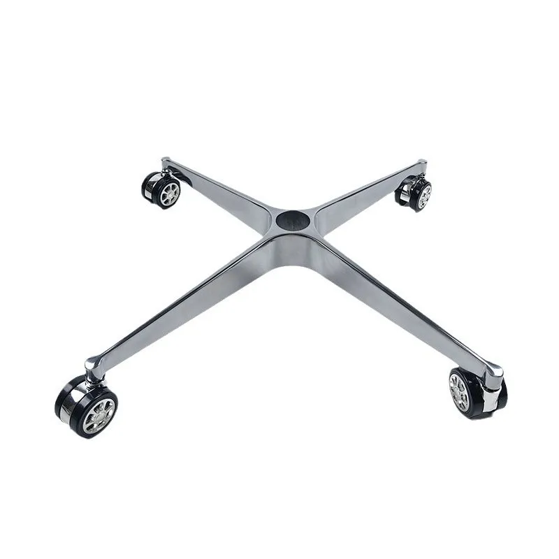 

Five-star foot swivel chair base aluminum alloy tripod caster thickened computer chair chassis flat feet