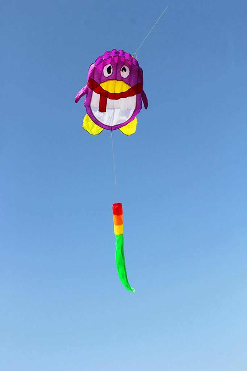 Frete grátis pinguim pipas brinquedos voadores para crianças pipas pipas macias jogos ao ar livre brinquedos infláveis pipa para kitesurf águia