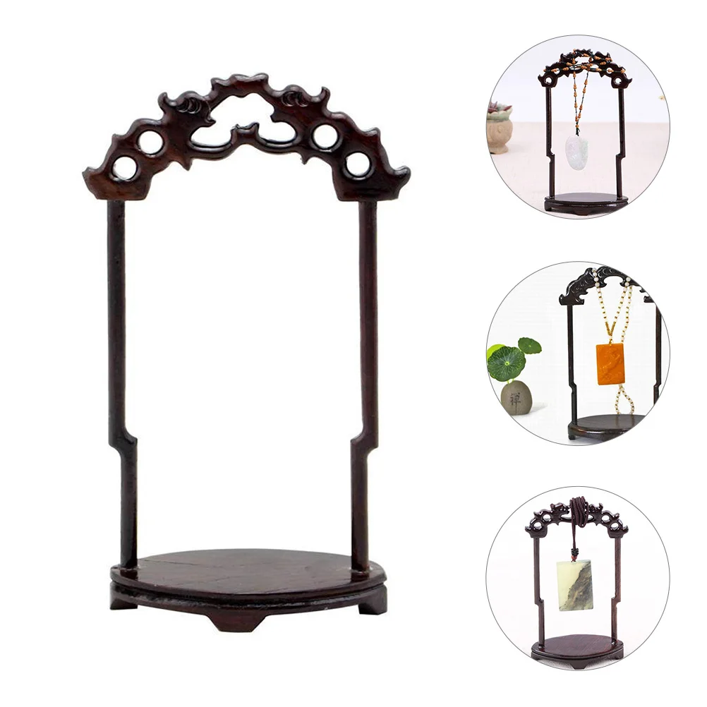 

1pcs Wood Jewelry Holder Stand Necklace Bracelet Organizer Display Rack Tidy Home Decoration Gift For Wife Girlfriend Mom