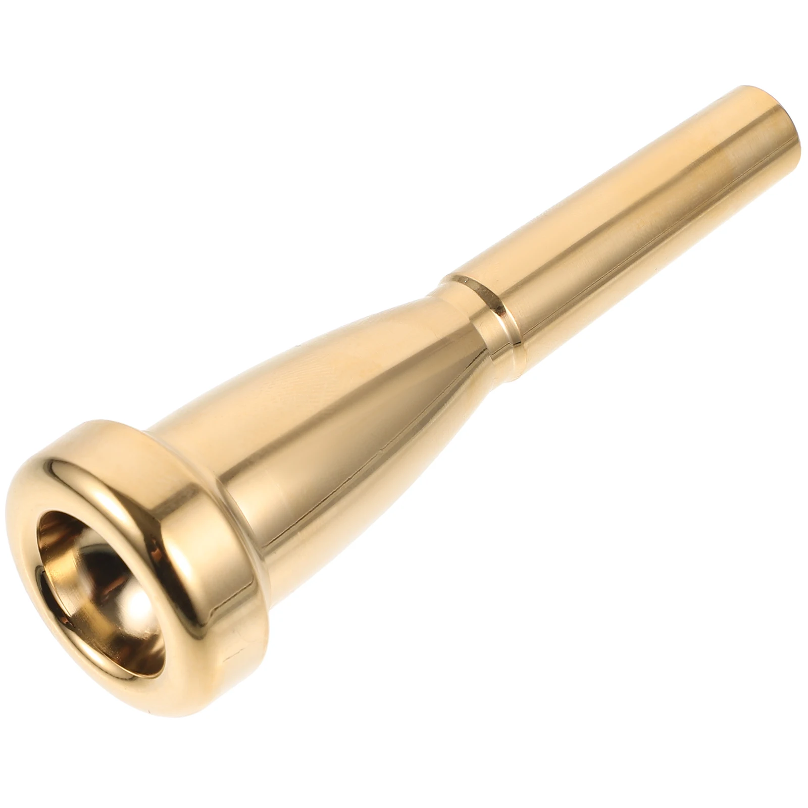 

Sleek White Copper Trumpet Mouthpiece for Musical Instruments Durable Metal Replacement Accessories Enhancing Sound Quality Easy