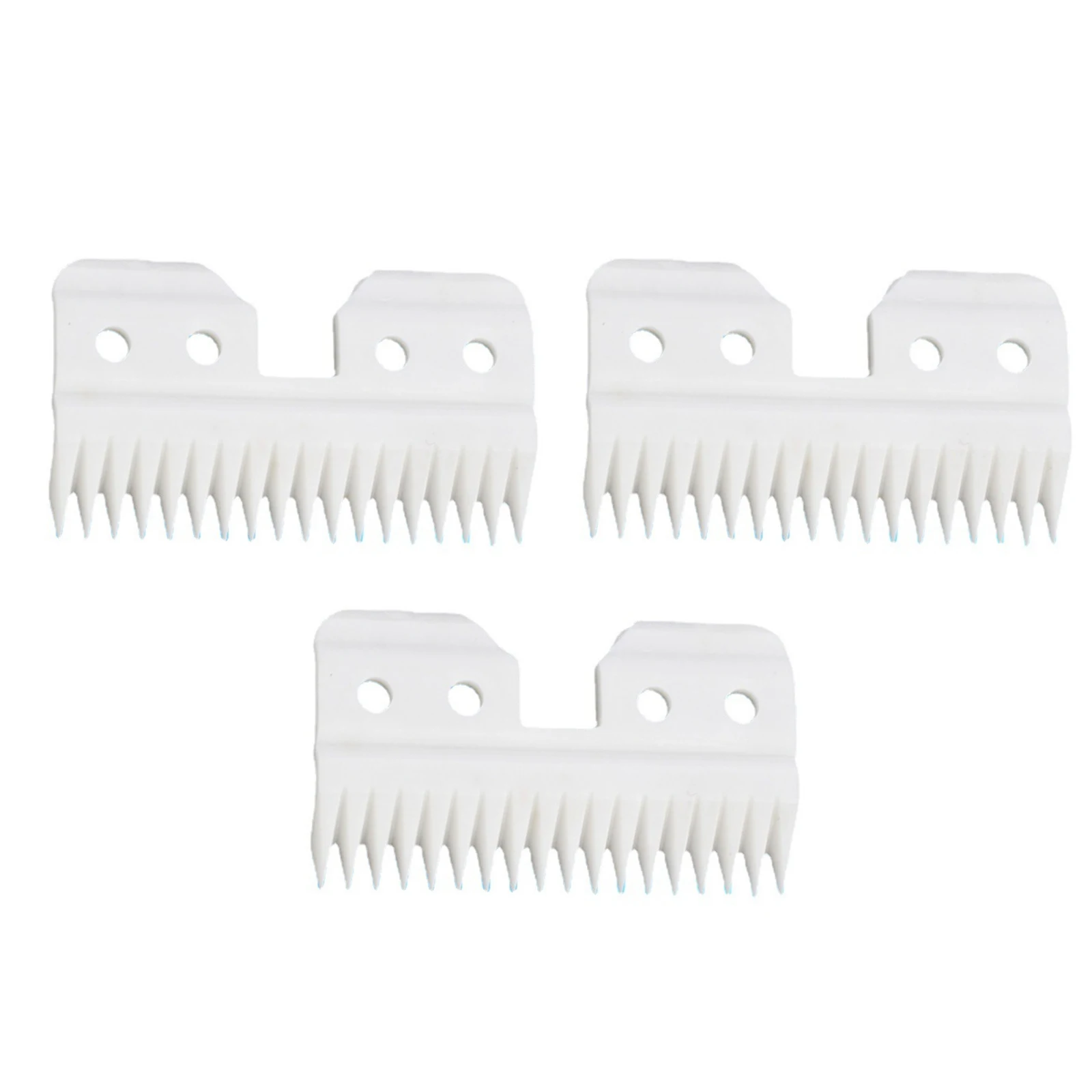 3Pcs/Set Ceramic Clipper Cutting Blade 18-Teeths Replacement For Oster Fast Feed Clipper For Wahl KM2 KM5 KM10 A5 Style Clippers