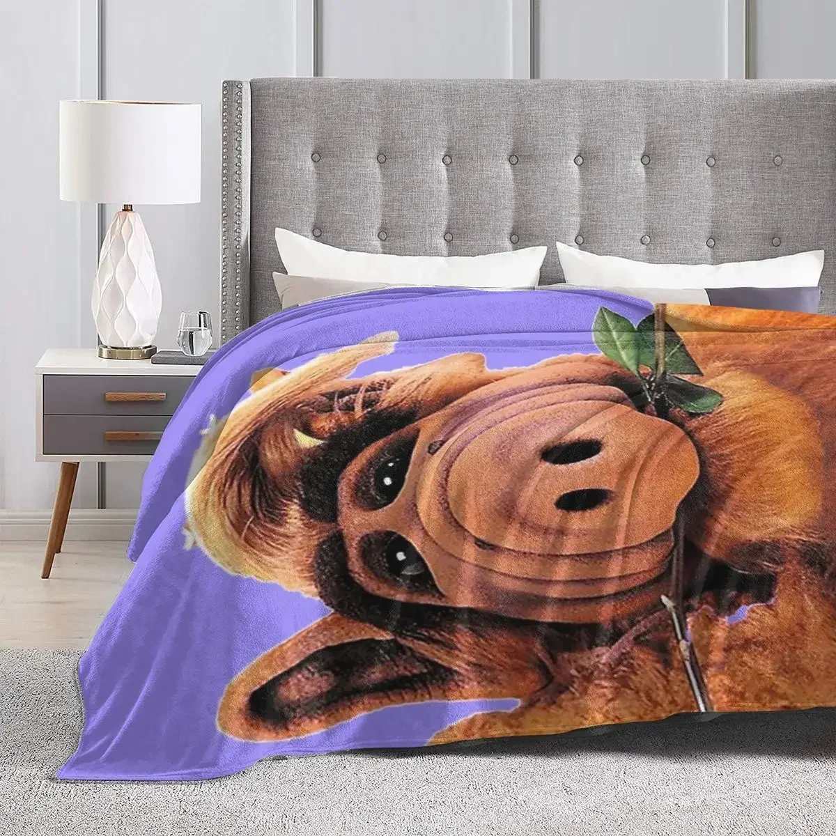 Alf Blanket Soft Warm Flannel Throw Blanket Plush for Bed Living room Picnic Travel Home Sofa