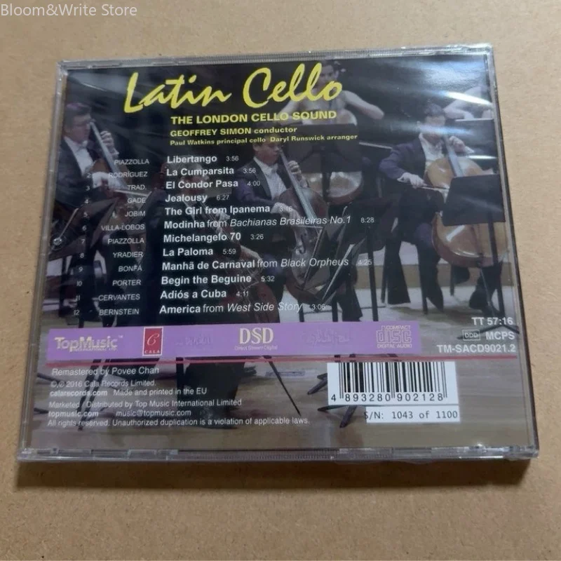 Conducted By Walkman Geoffrey Simon, with Paul Watkins As The Solo Cellist  Music CD Latin Cello Album The Girl From Ipanema