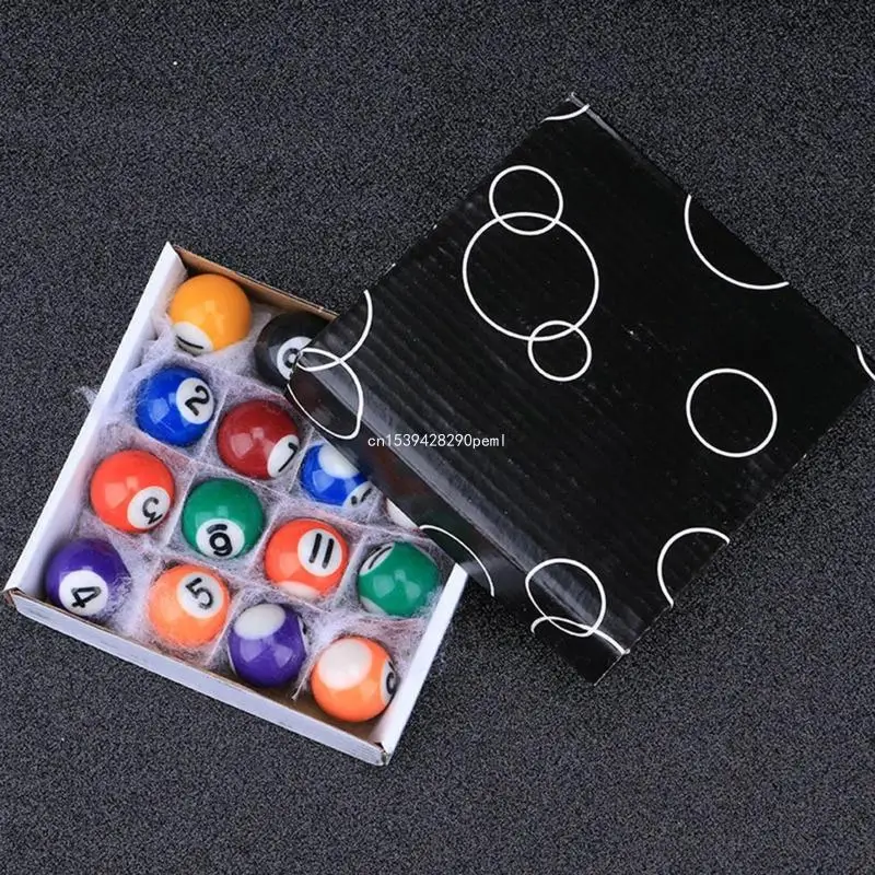 Mini Kid Billiard Balls Set 16Pcs 25/32/38mm Children Billiards Pool Table Balls