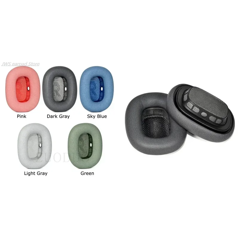 

For AirPods Max Wireless Cover Headphone Ear Pads Replacement Sponge Headset Set Spare Accessories with Knit-mesh Structure