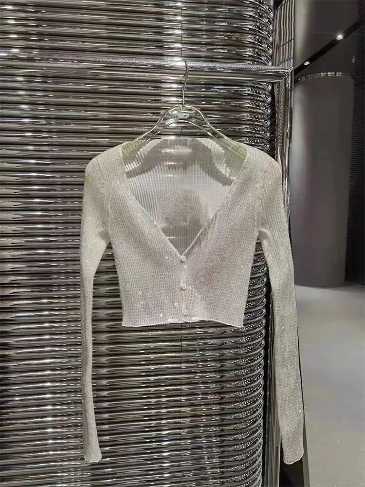 

Элегантный вязаный топ с богатой отделкой в корейском стиле для женщин: изысканная базовая модель приталенного кроя для утонченного образа