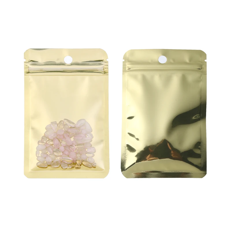 10/50/100 Pcs Bunte Transparente Top Feed Folie Zip-Lock Beutel Lebensmittel Beutel Mylar Aluminium Folie Beutel Tee beutel Lebensmittel Lagerung Tasche – Detail 10