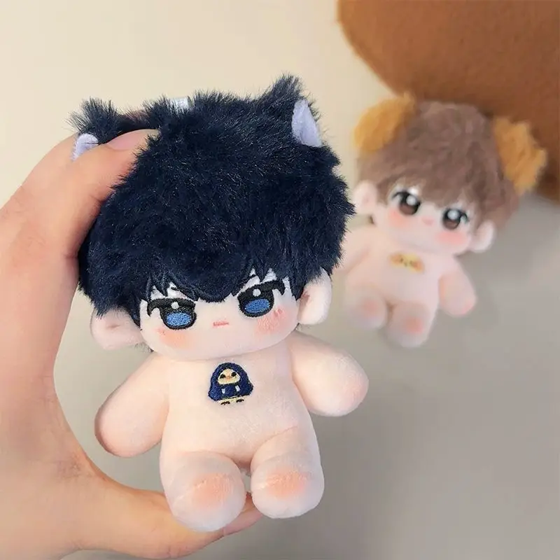 10 cm Mini Skelet Wu Xie Katoenen Pop met Tibetaanse Monniken Sneeuw CP Kostuum Time Raiders DMBJ Dress-up Pluche Marionet Speelgoed voor Gift