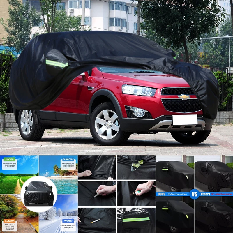 

For Chevrolet Captiva All-Weather Car Covers 6-in-1 Waterproof Dustproof UV Proof Snowproof Scratch Resistant Protection