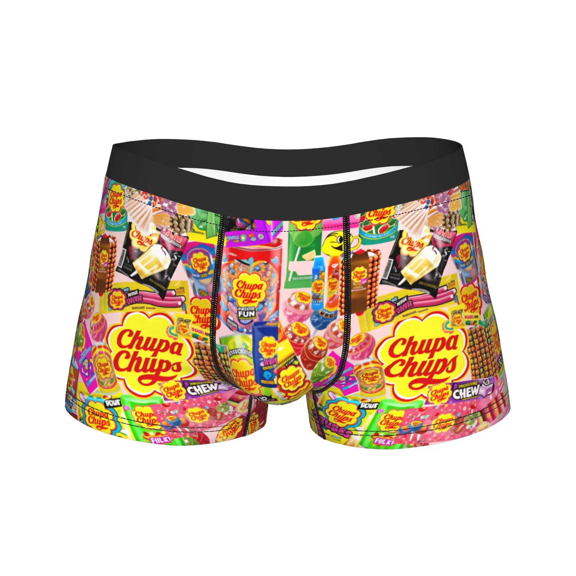 

Мужские трусы Candy Chupa Chups с принтом, дышащие боксеры, горячая распродажа, шорты-брифы больших размеров