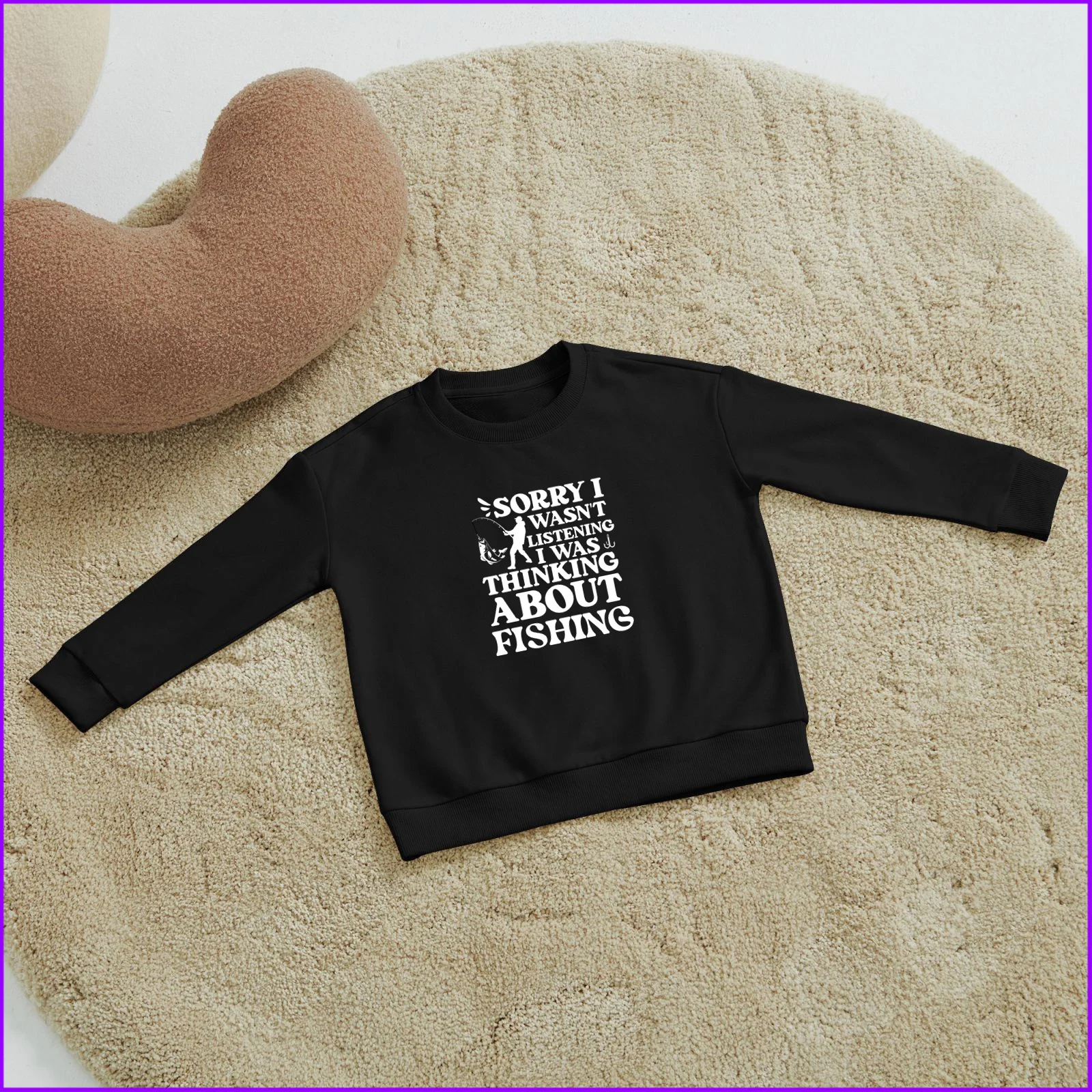 Sorry I Wasnt Listening I Was Thinking Dad Father Sja456 Kids Boys Girls Hoodies Sweatshirts Tops Teen Clothes Rainbow Friends H