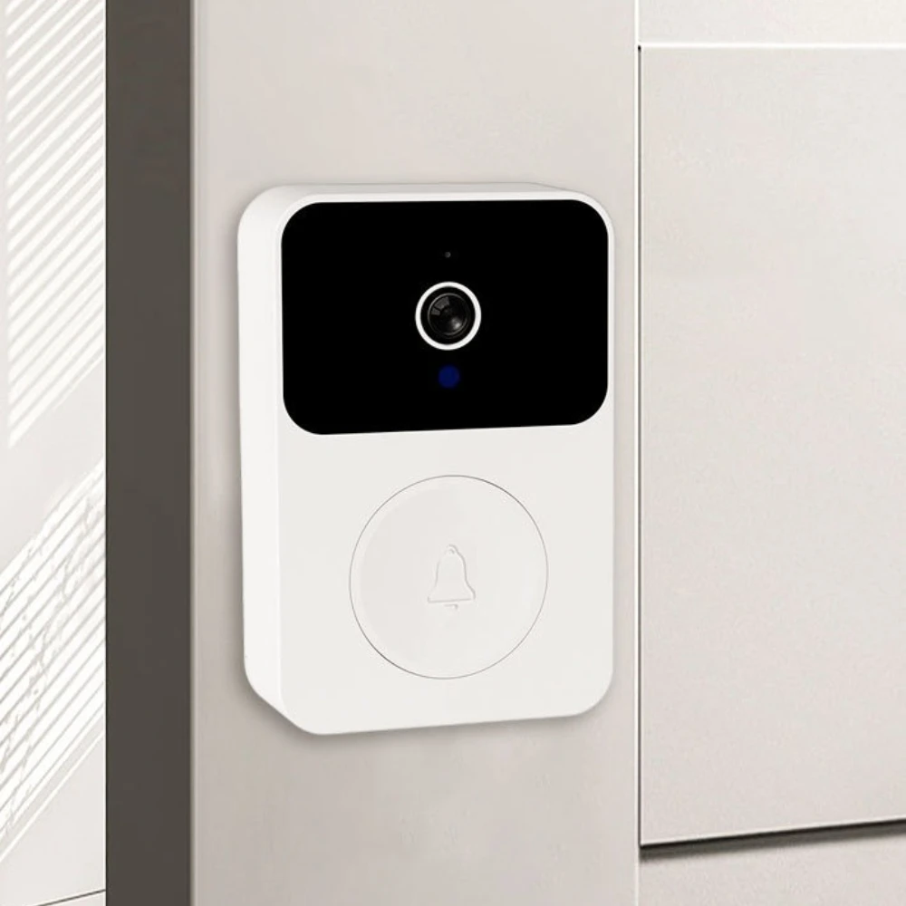 WiFi Video Doorbell 1080P HD Visual Wireless Smart Security Doorbell Camera IR Night Vision 2-Way Audio Real-Time Monitoring