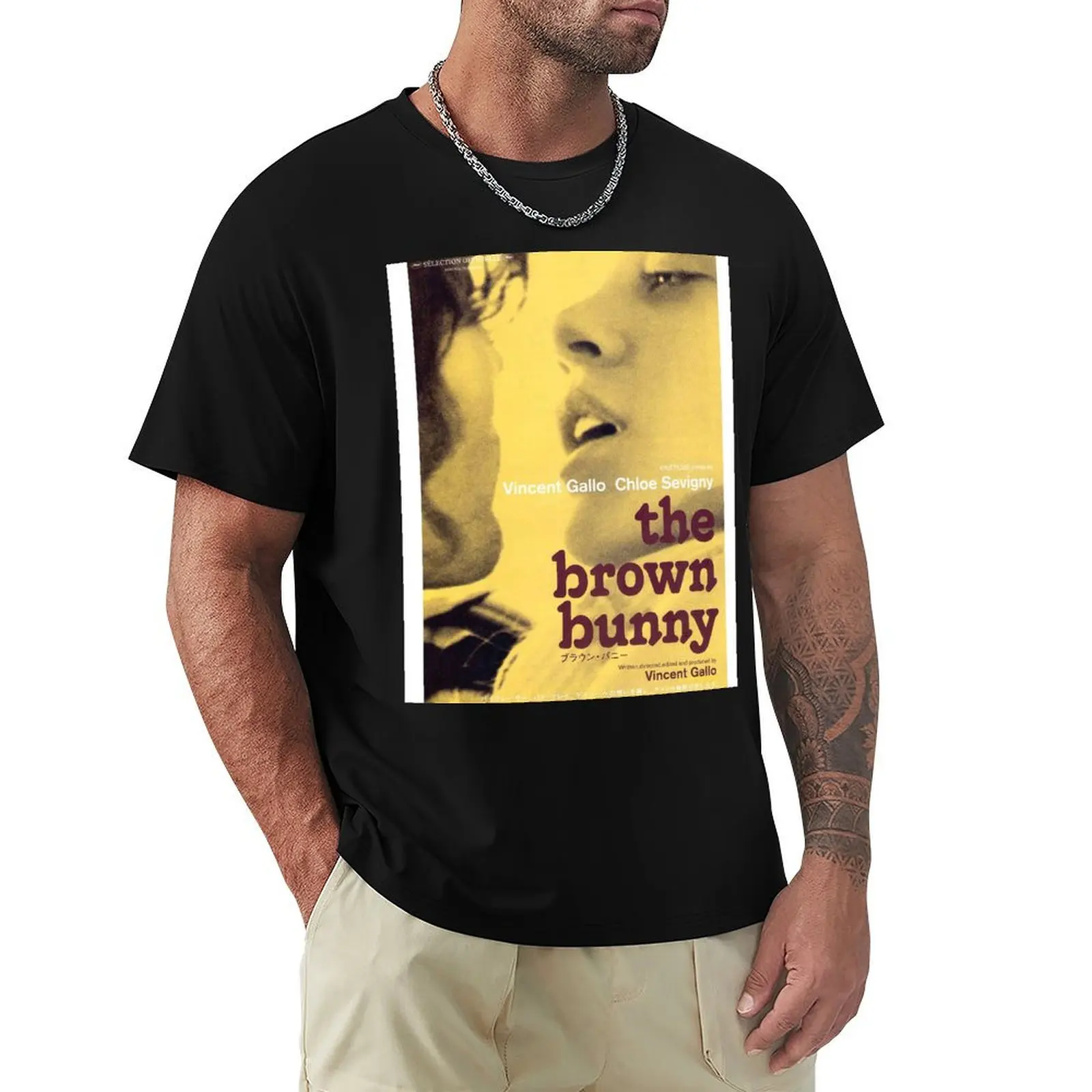 

Vincent Gallo - The Brown Bunny - Vintage Movie Poster T-Shirt sublime anime tshirt mens graphic t-shirts big and tall