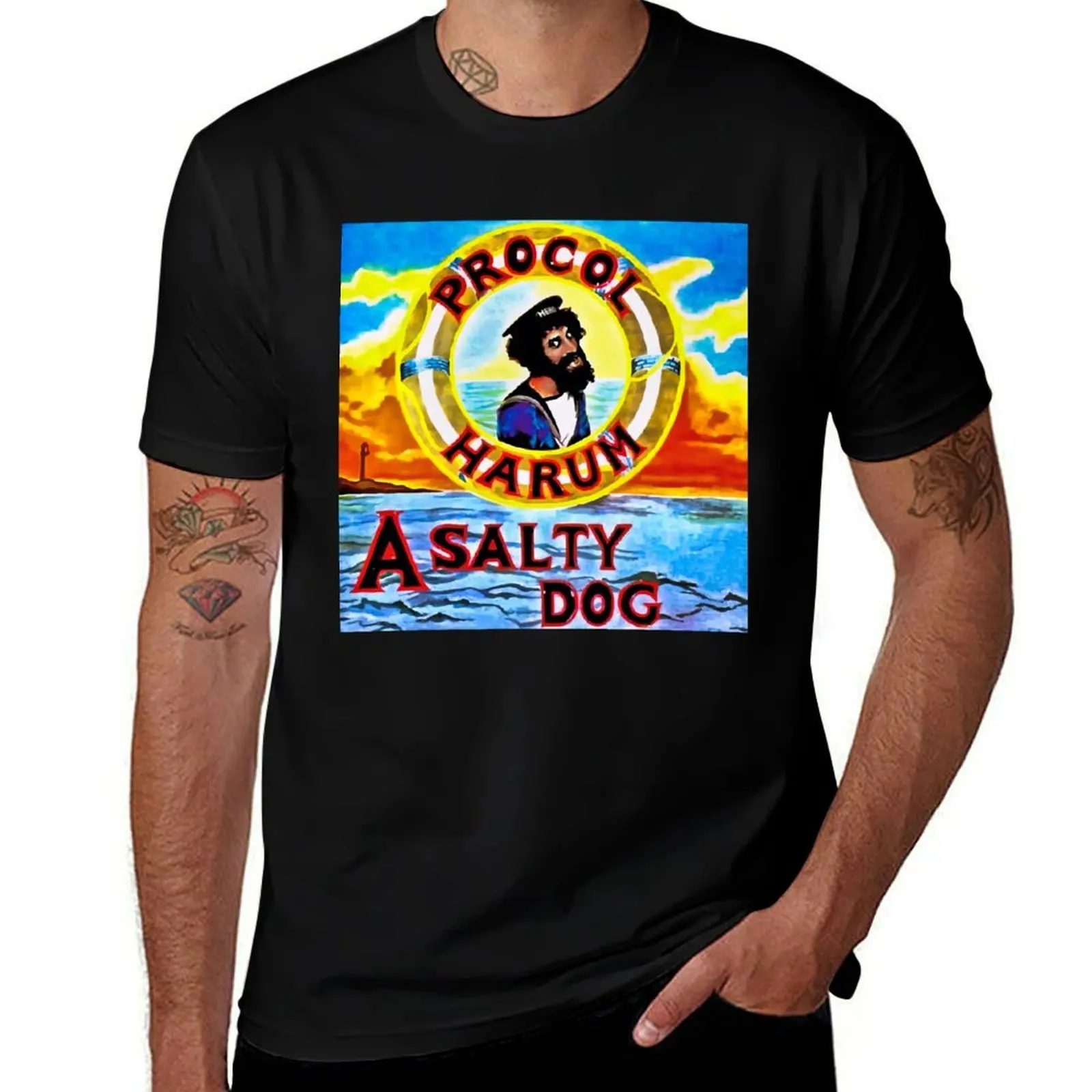 Procol Harum - A Salty Dog T-Shirt Casual All Match Tee Shirt for Men T-Shirt