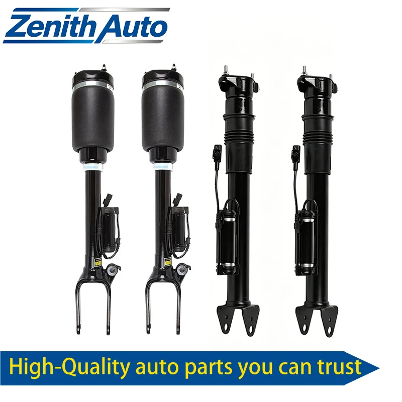 4 Piezas 2005-2012 Para Mercedes Benz W164 ML320 ML350 ML450 ML500 GL Con ADS Amortiguador de Suspensión Neumática Delantero y Trasero 1643206013 1643202031