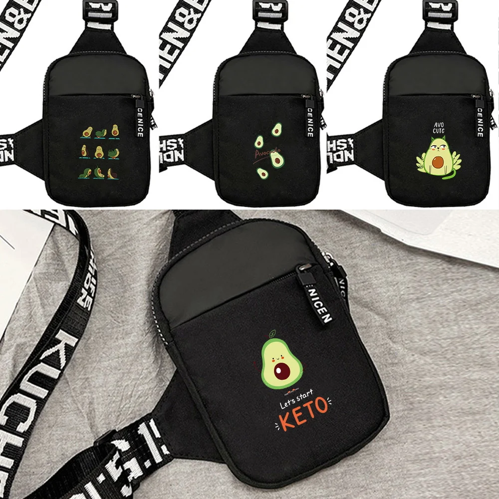 

New Men Chest Bag Fashion Outdoor Men Bags Casual Nylon One Shoulder Crossbody Bag Travel Large Capacity Avocado Series