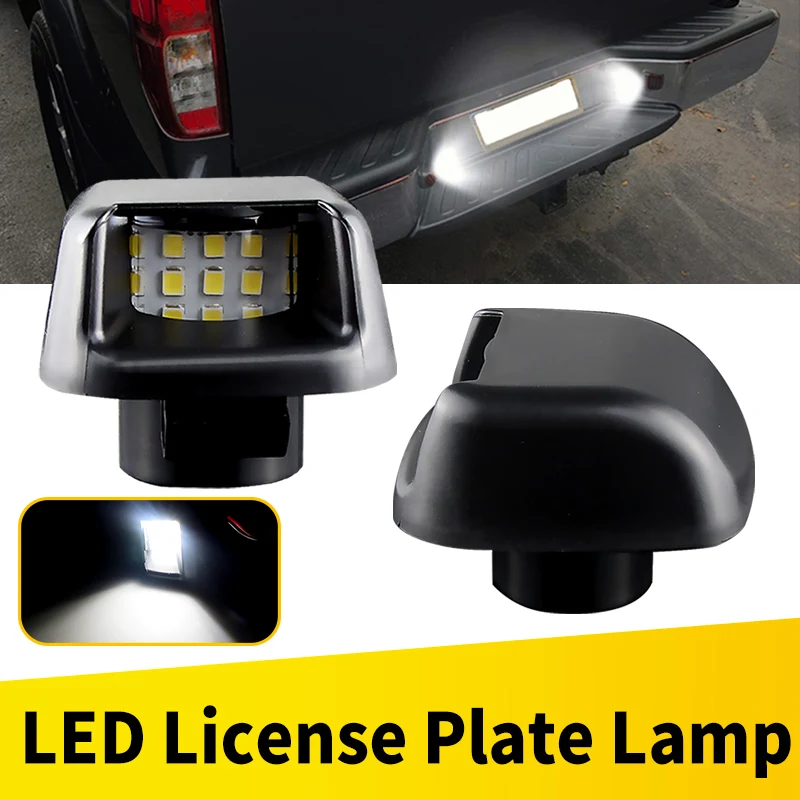 2 Stücke Weiß 15SMD LED Autennummer Kennzeichenbeleuchtung für Nissan Navara D40 Frontier Armada Titan Xterra Suzuki Equator