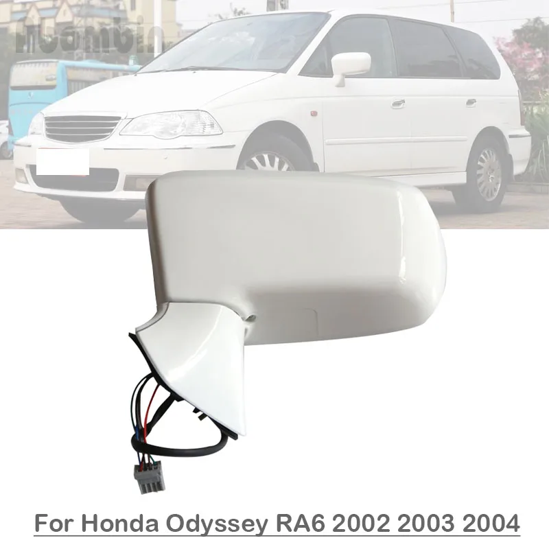 Car Door Rearview Mirror Assy Side Mirror Assembly For Honda Odyssey RA6 2002 2003 2004 5pins Power Folding