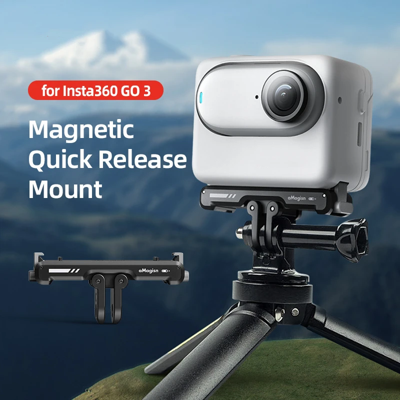 

For Insta360 GO3 magnetic quick release base mount sports camera accessories