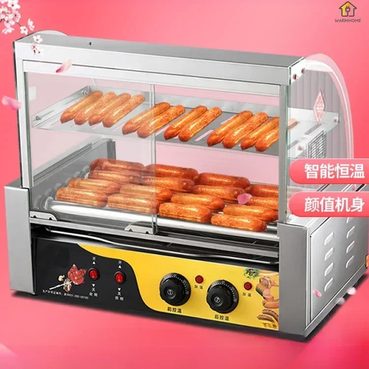 new Intelligent temperature control Commercial sausage grilling machine hot dog fully automatic sausage grilling machine