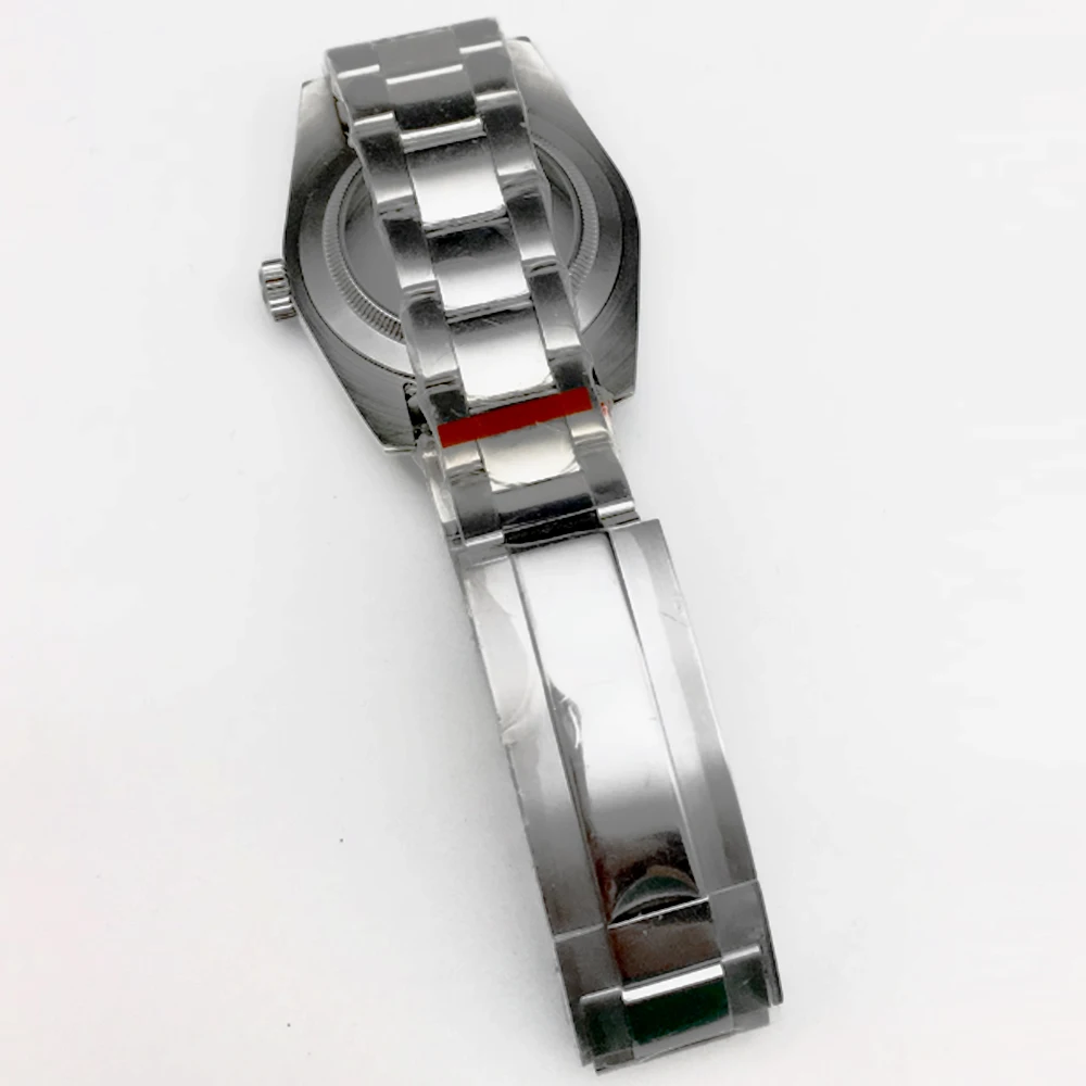 45mm 316 스틸 시계 케이스 또는 스트랩 사파이어 글래스 남성용 고급 비즈니스 스테인리스 스틸 시계 (NH35/36 8215 무브먼트용)