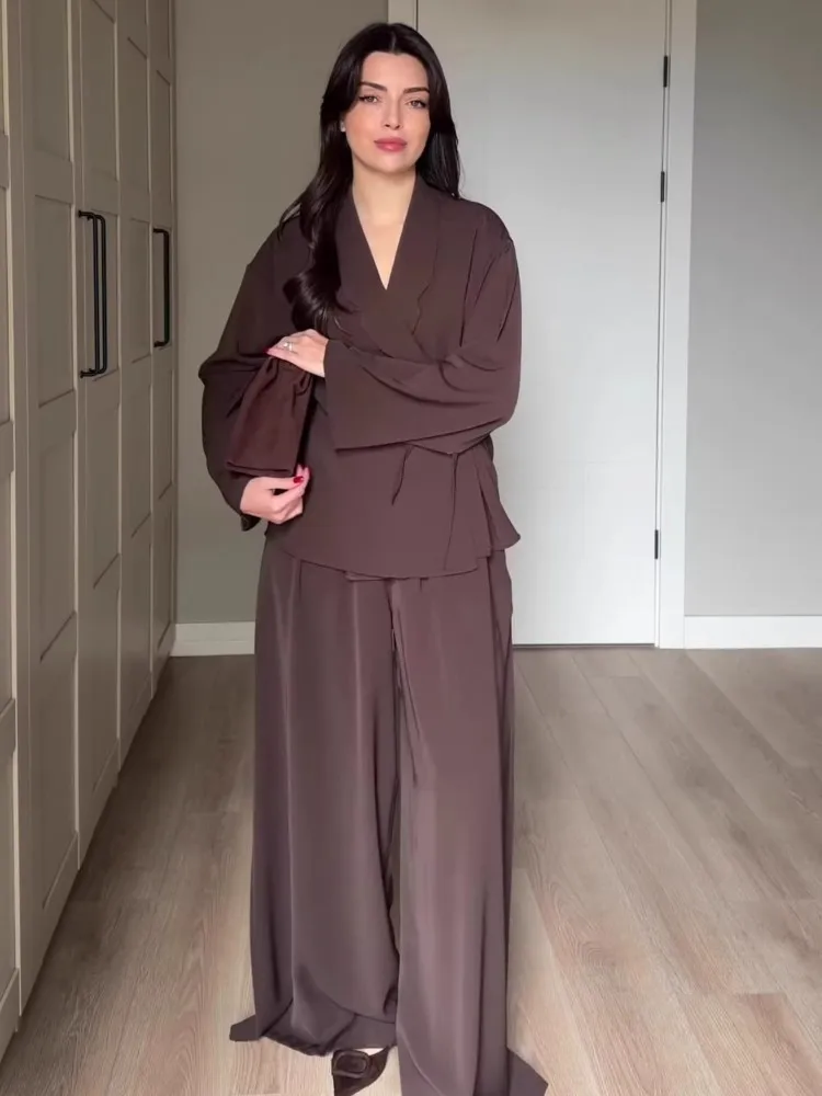 2 Piece Women Sets 2026 New Autumn Winter Matching Sets Two Pieces Sets Long Sleeve Tops And Pants Suits Outfits Clothing