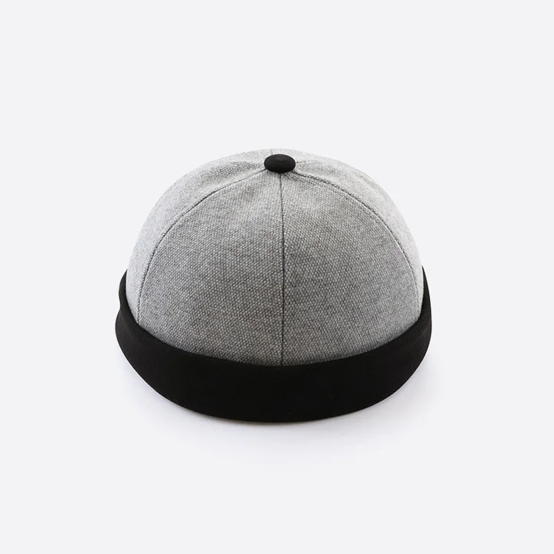 Индивидуальная шляпа китайского владельца, осенне-зимняя уличная трендовая тюбетейка в стиле хип-хоп, ретро, контрастного цвета, световая доска без поля