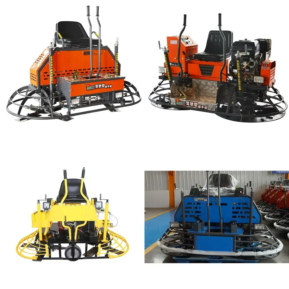High Quality Construction Finishing Tools Machinery Double Floating Pan Engine Concrete Ride on Power Trowel