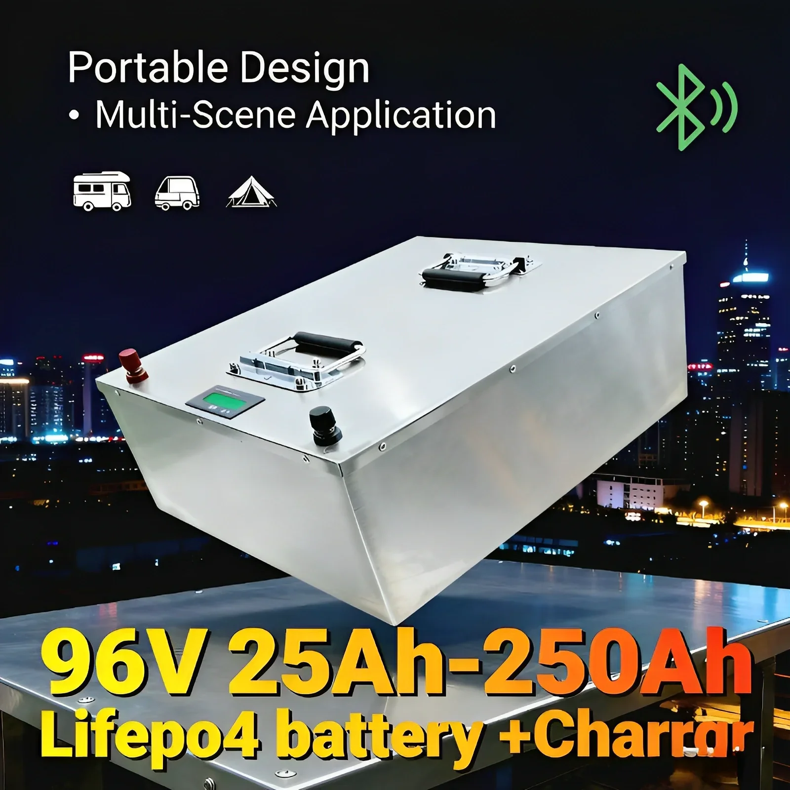 96V 25Ah-250Ah LiFePO4 Battery | 32S BMS IntegratedThe Unbeatable Power Titan for Electric Cars, Tour Buses, Vans & AGVsindustri