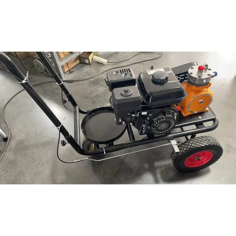 Hand-push Airless Line Striper Pavement Cold Paint Road Marking Machine Parking Lot Painting Line Striping Machine