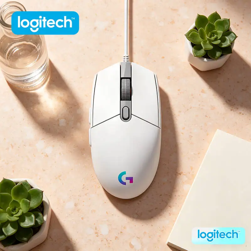 

Logitech G203/G102/G402 LIGHTSYNC Gaming Mouse 8000 DPI Adjustable RGB Backlight 6 Buttons On-Board Memory PC Mac Accurate