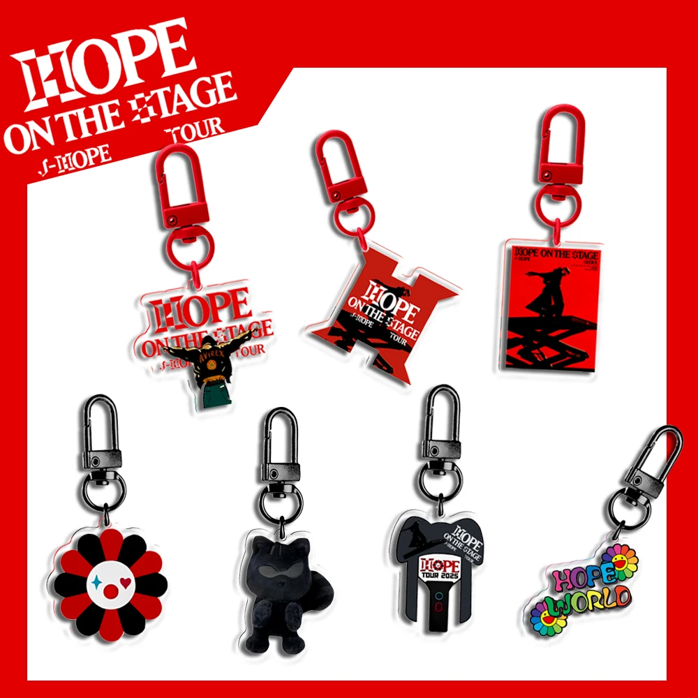 Acrylic Kpop Keychain J Hope on the Stage HOSEKO HOBIS Album Jack In The Box Key Ring Teakook Merch Fun Gifts
