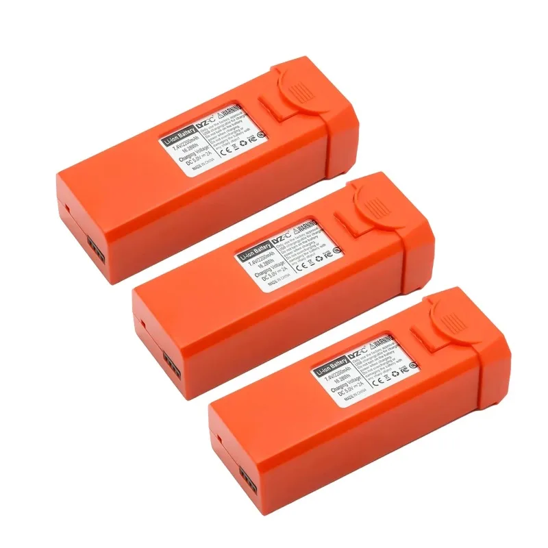 7.4V 2200mah Orange Battery for L900 PRO SE Max Drone Battery Drone L900 SE MAX Drone Accessories for LYZRC Bateria