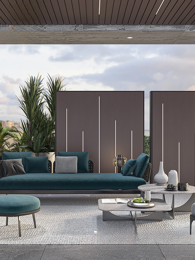 

High end aluminum alloy balcony ceiling decorative wall panels are modern and minimalist