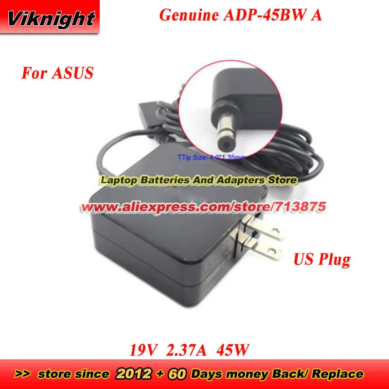 

Оригинальный адаптер переменного тока 19 В 2,37 А 45 Вт ADP-45BW AD883220 AD883J20 для ASUS Zenbook UX21A UX31A UX32A UX331, адаптер для ноутбука 4,0x1,35 мм