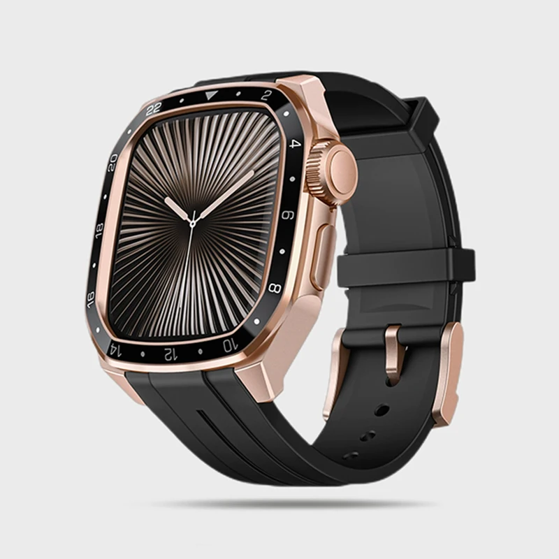 Liquid Silicone Band+Metal Case For Apple Watch Ultra 2 10 9 8 7 6 5 Drop Resistant Protect Cover For iWatch 44mm 45mm 46mm 49mm