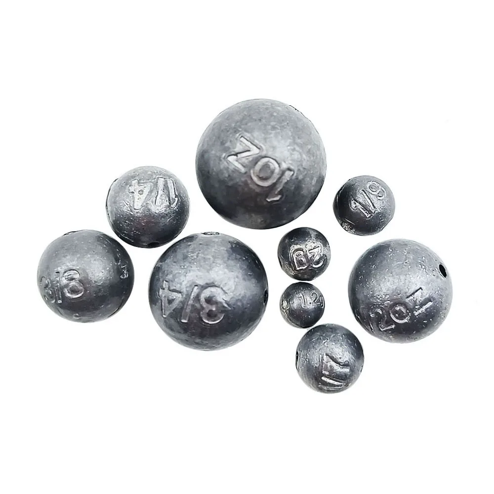 Ball Angeln Gewichte Blei Runde Cannonball Platinen Angeln Gewicht Runde Platine Bulk Tackle Zubehör – Detail 1