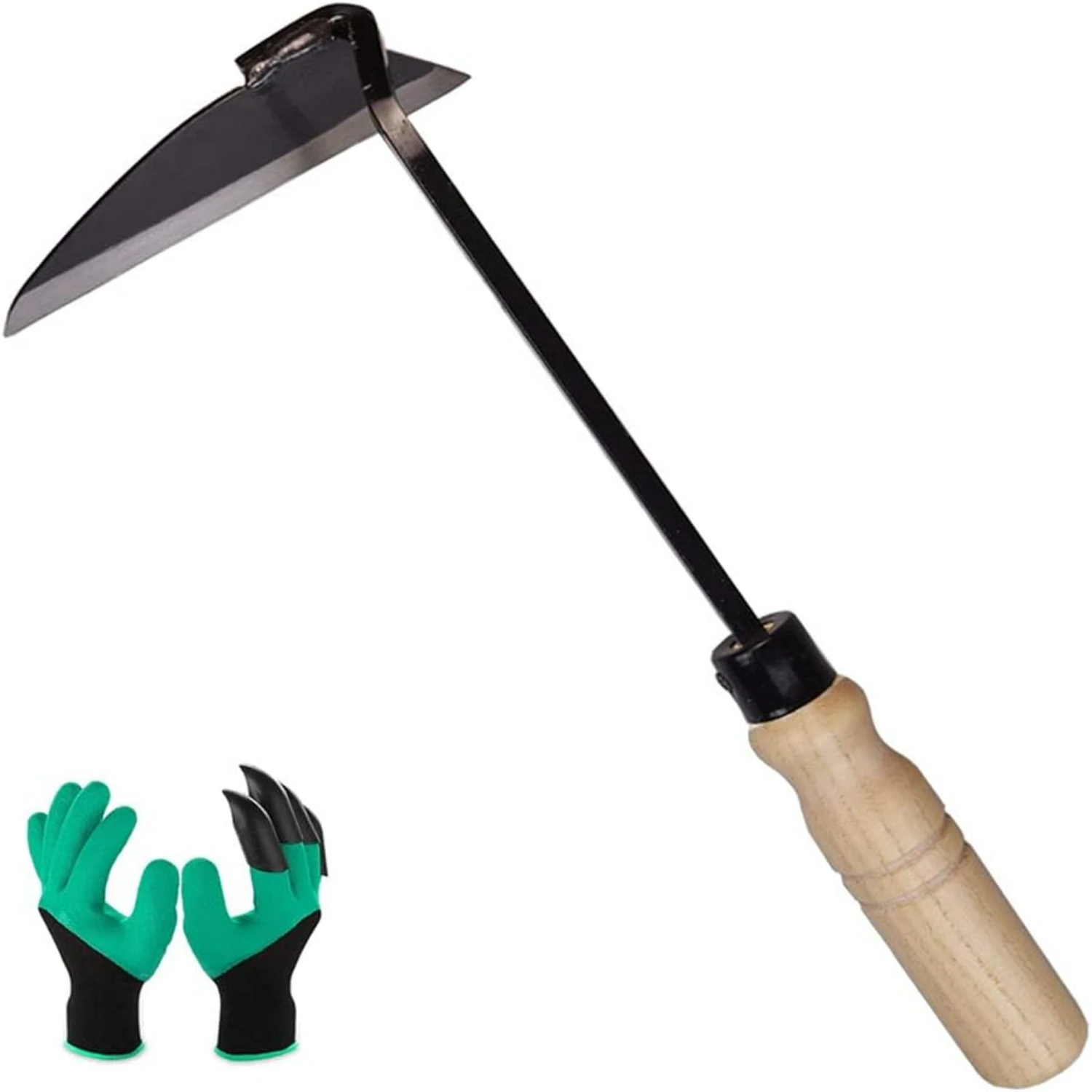 Hand-held Hoe for Efficient Weeding and Gardening, Durable Garden Hoe and Weeding Sickle Combo, Essential Sickle Garden Hoe for