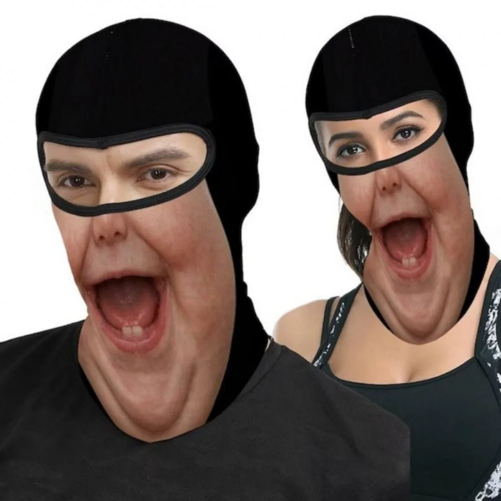 Sports Mask 3D Animal Pattern Ski Mask Windproof Funny Balaclava Breathable Unisex Cycling Face Mask Snowboarding