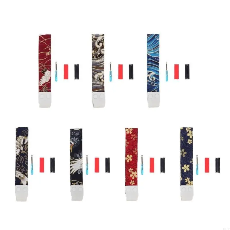 حزام لوحة مفاتيح E1PF المريح مع حزام لاصق من قماش رقائق الذهب يسهل توصيله وفصله من أجل حمل مريح