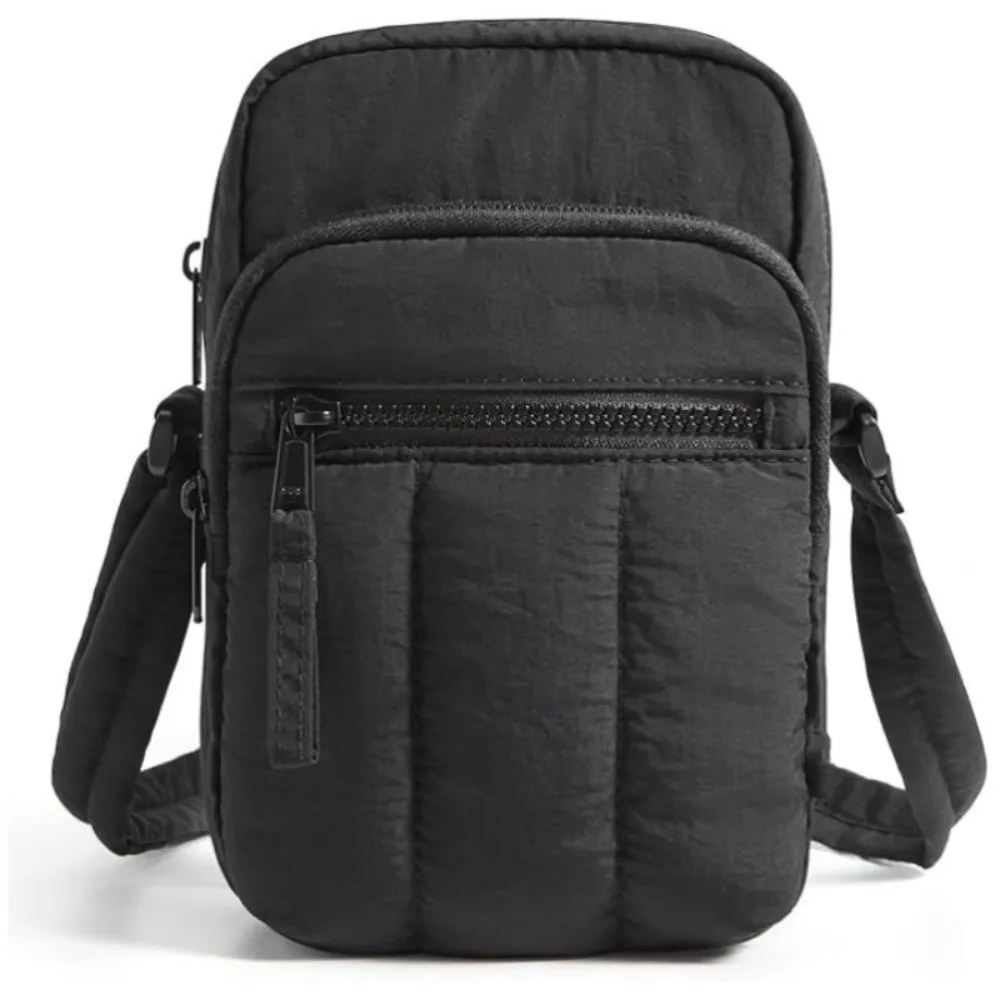 

Multi-functional Nylon Phone Bag Square Lightweight Crossbody Bag Large Capacity Multi-pocket Travel Wallet for Women