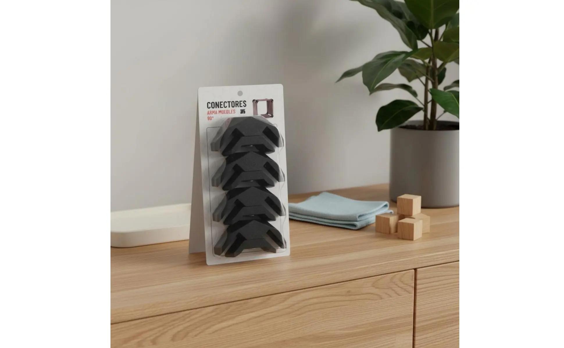 90 Degree Panel Clamp Easy Assembly Interchangeable Furniture Connector Wood Board Joiner for DIY Hobbyists